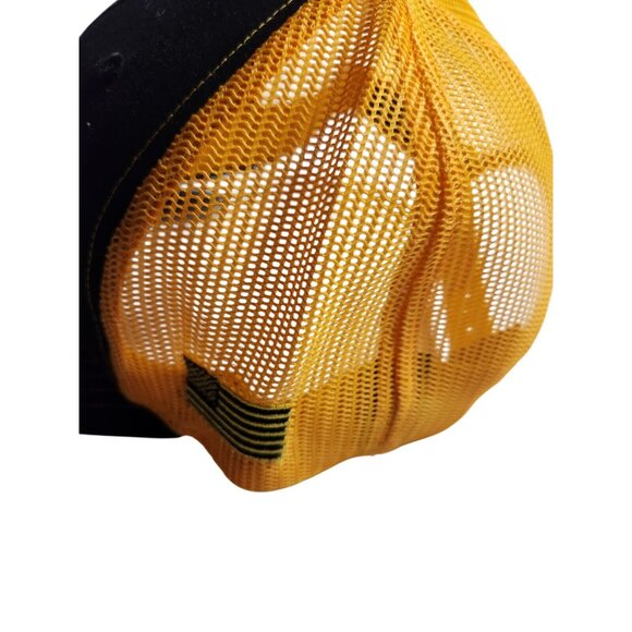Click It Automotive Hat Adjustable Snap Back Trucker Style Yellow Black - Picture 4 of 6